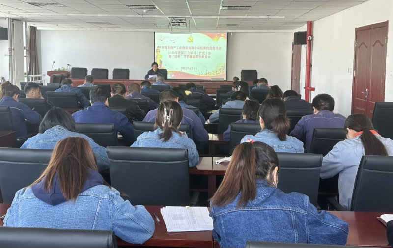 工投公司紀(jì)委召開(kāi)2023年度第三次學(xué)習(xí)（擴(kuò)大）會(huì) 暨&ldquo;清明節(jié)&rdquo;前廉政警示教育會(huì)